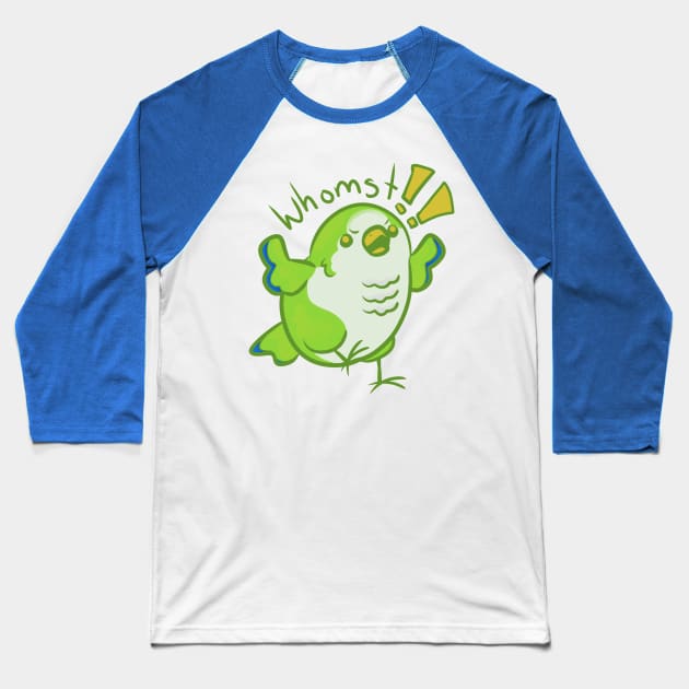 Whomst quaker parrot Baseball T-Shirt by 1anioh